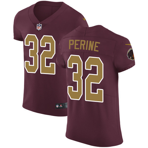 Nike Redskins #32 Samaje Perine Burgundy Red Alternate Men's Stitched NFL Vapor Untouchable Elite Jersey